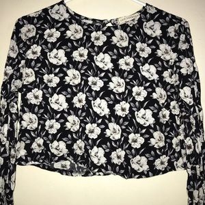 Floral crop top